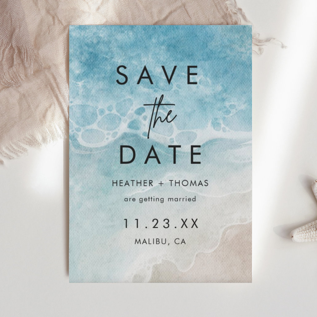Top 10 Beach Wedding Save The Date Announcements