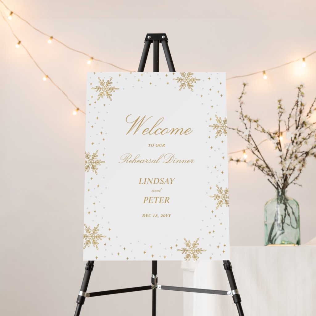 Top 10 Christmas Wedding Rehearsal Dinner Welcome Signs