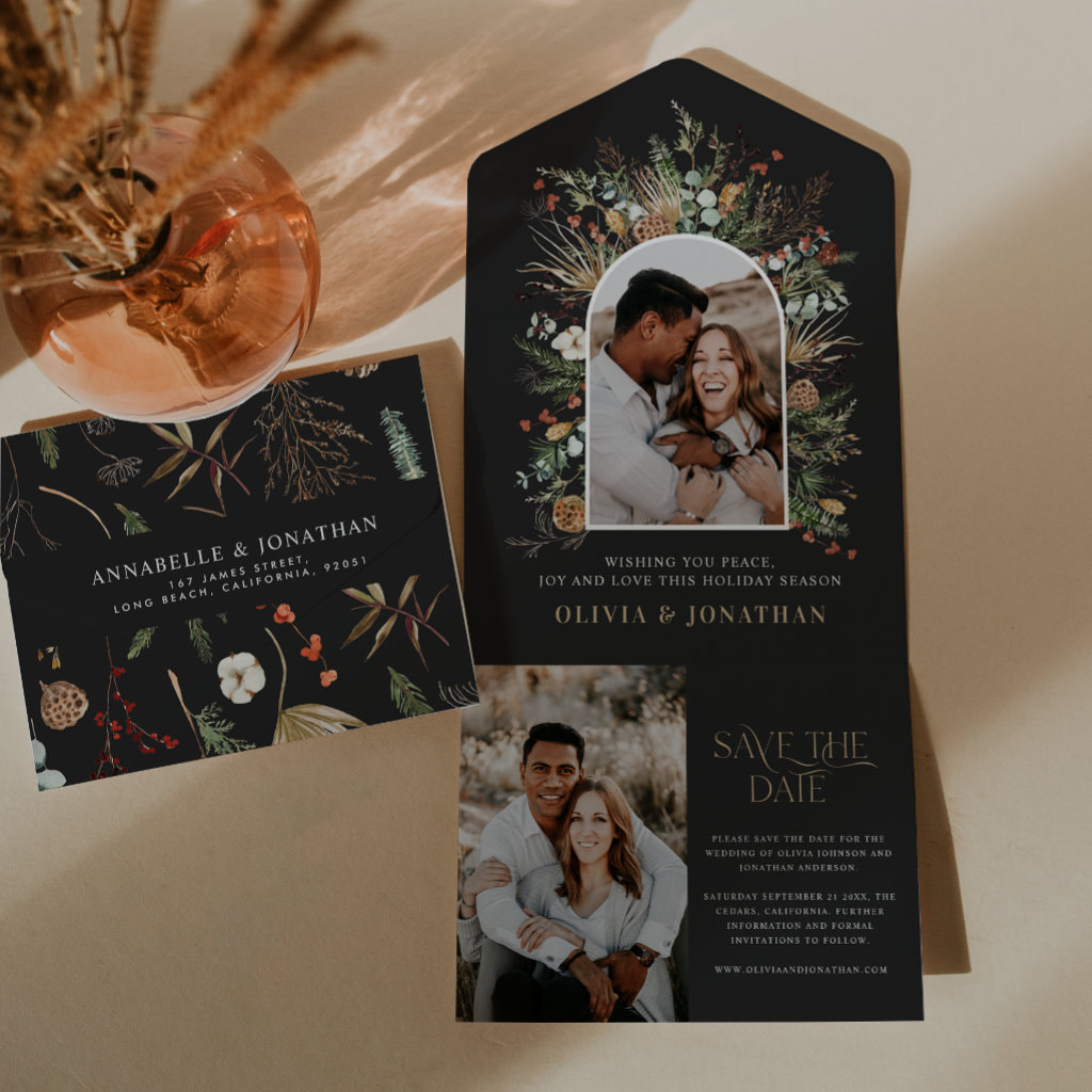 Top 10 Botanical Save The Date Cards
