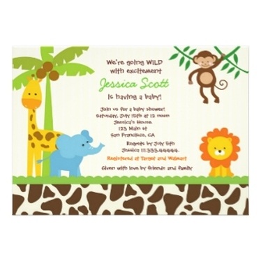 Safari / Jungle Baby Shower Invitations