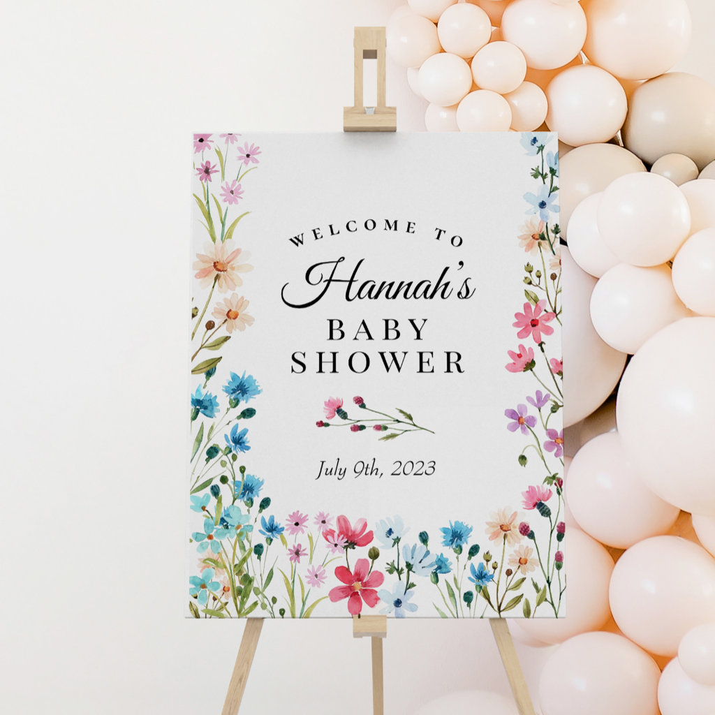 Top 10 Floral Baby Shower Welcome Signs