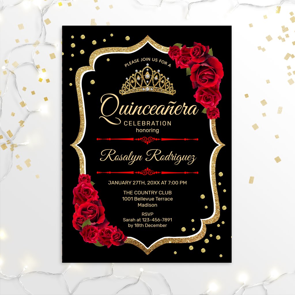 Top 10 Fancy Quinceañera Party Invitations