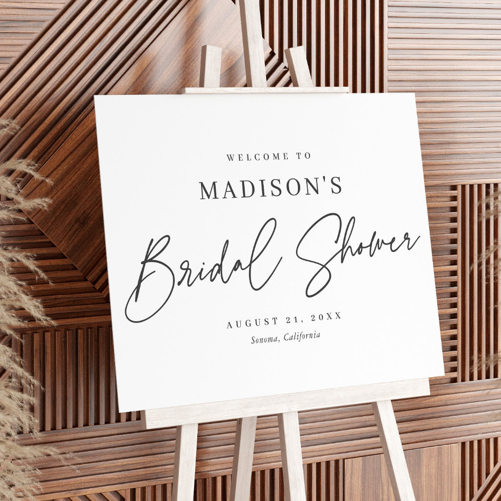 Top 10 Modern Bridal Shower Welcome Signs