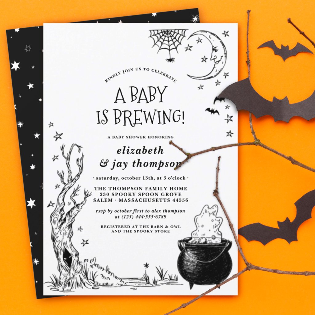 Top 10 Halloween Baby Shower Invitations Picture