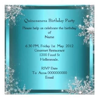 Quinceanera 15th Elite Elegant Birthday Party Custom Invitations
