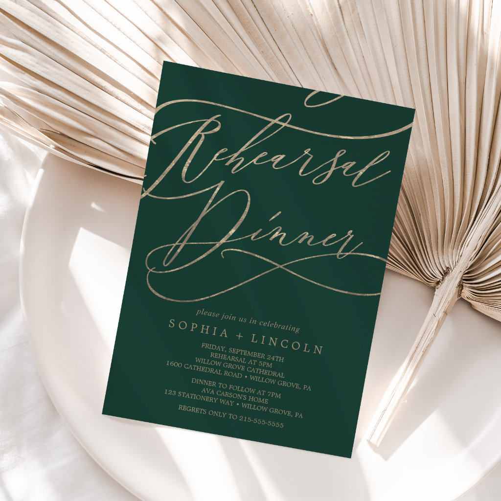  Top 10 Elegant Wedding Rehearsal Dinner Invitations