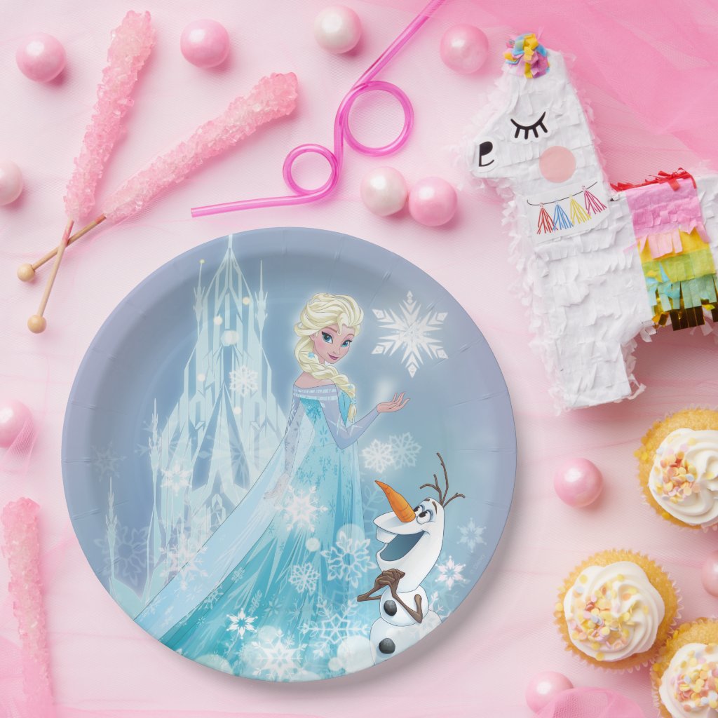 Frozen | Elsa and Olaf - Icy Glow Paper Plates