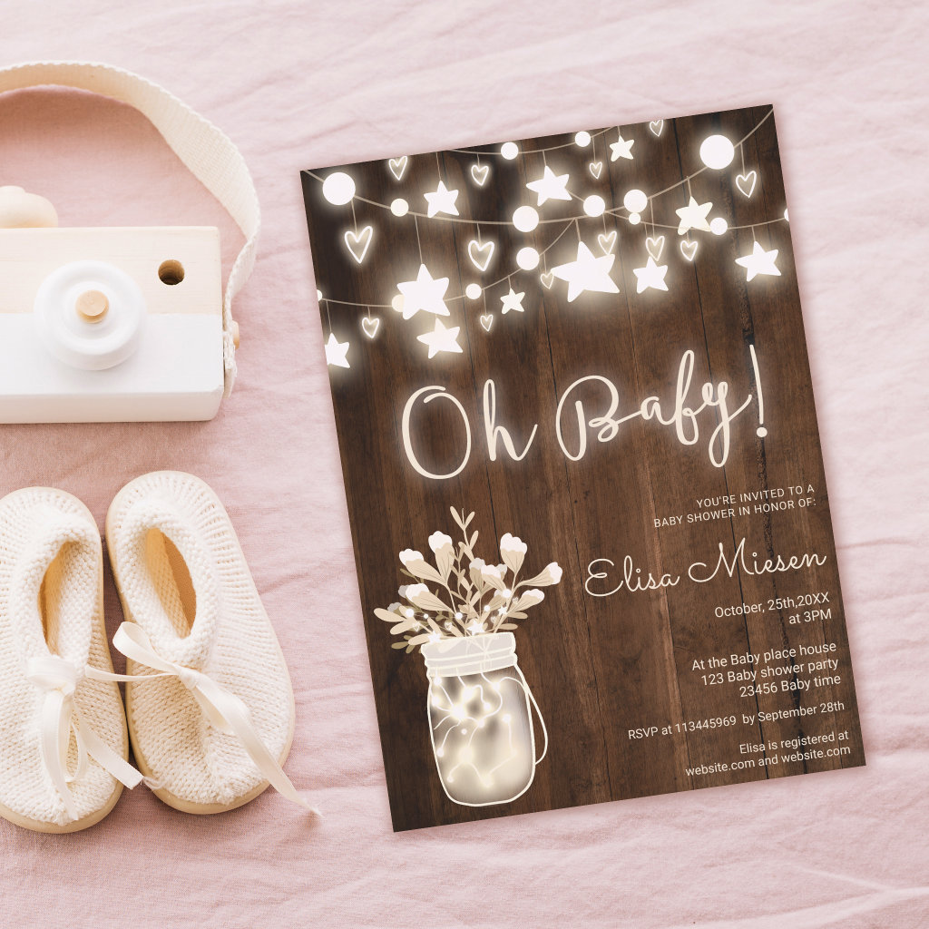 Rustic Baby Shower Invitations & Announcements