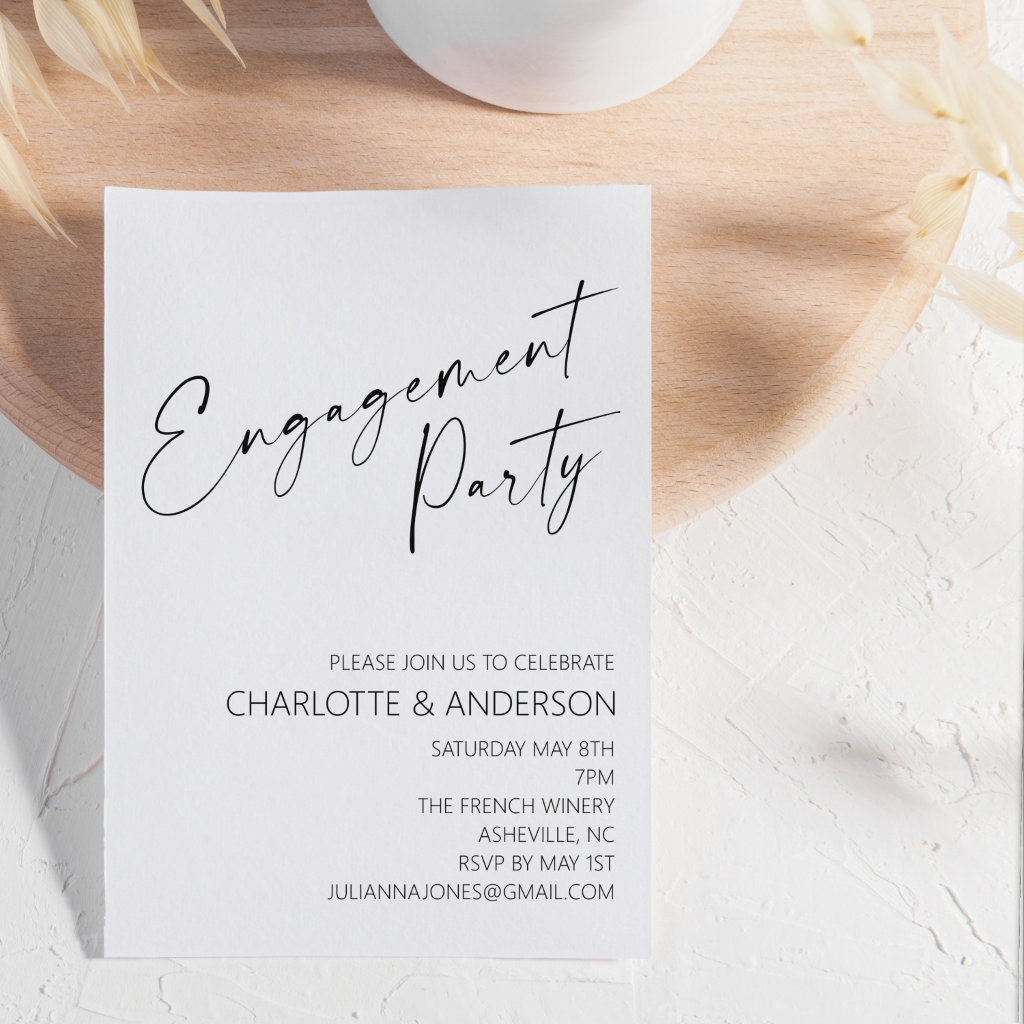 Top 10 Modern Engagement Party Invitations