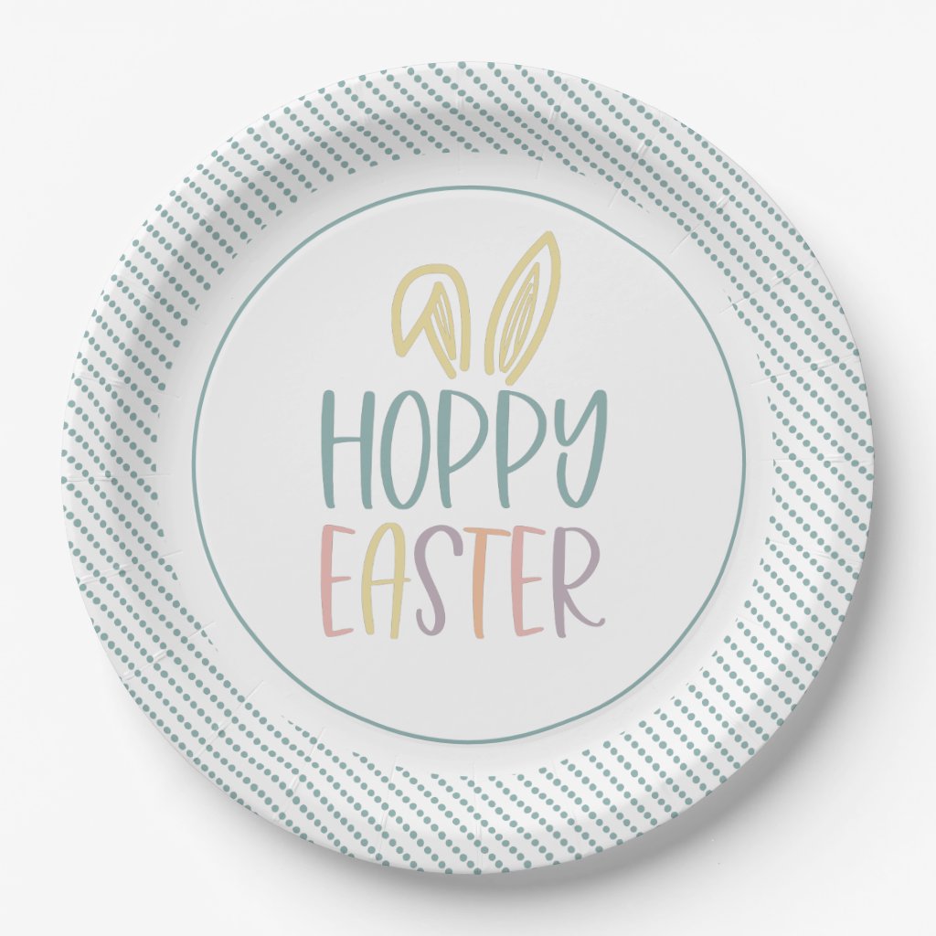 Hoppy Easter Bunny Ears Paper Plates