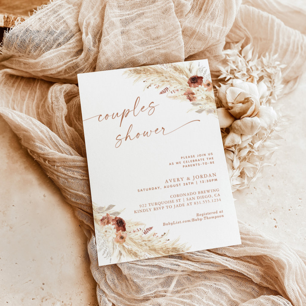 Top 10 Autumn Fall Couple's Shower Invitations