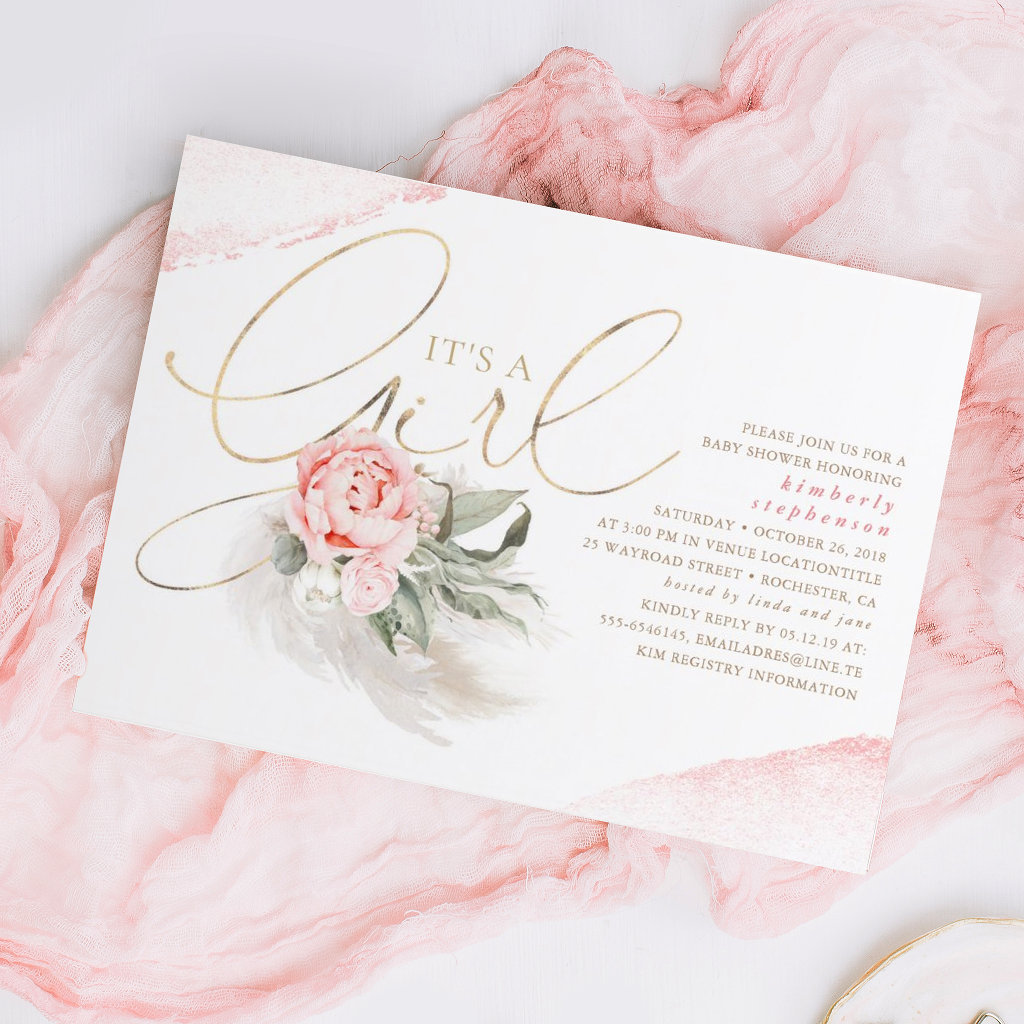 Top 10 Floral Baby Shower Party Invitations