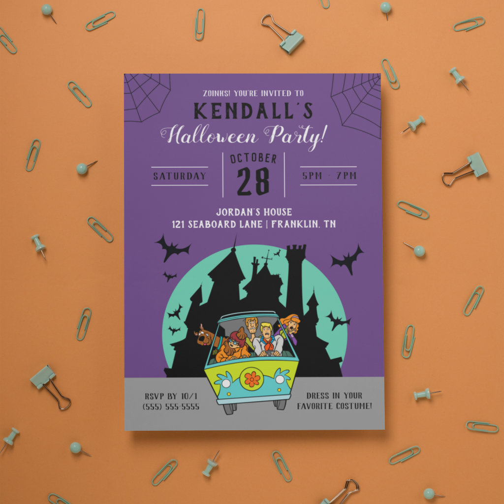 Scooby-Doo Spooktacular Halloween Party Invitation