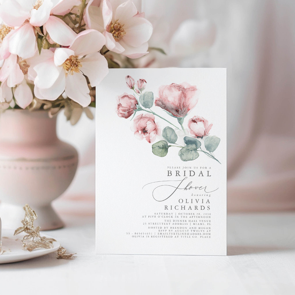 Top 10 Floral Bridal Shower Invitations
