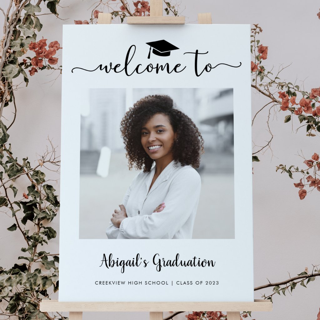 Graduation Party Photo Welcome Sign