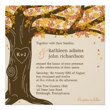 Autumn / Fall Wedding Invitations