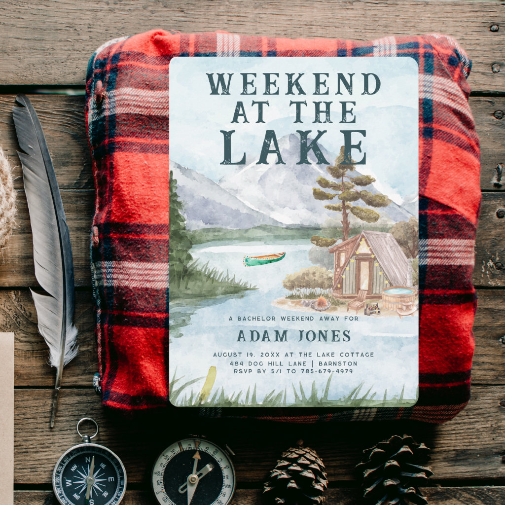 Weekend at the Lake | Bachelor Party Invitation