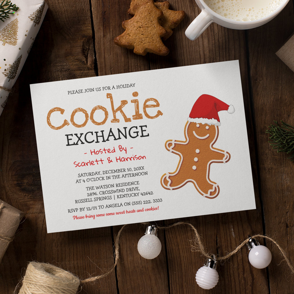 Holiday Kids Cookie Exchange | Christmas Invitation